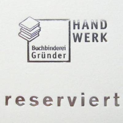 RESERVIERT FÜR K.B., für Notizbuch,  Gummiband, Stiftschlaufe