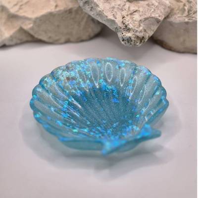 Kleine Muschelschale blau