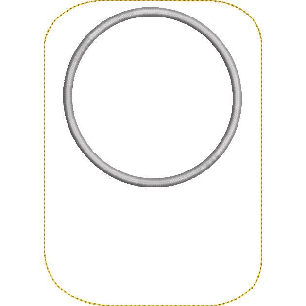 Stickdatei Mug Rug BLANKO 13x18 – ITH Tassen Teppich selbst gestalten Bild 2