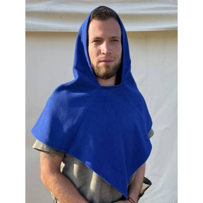 Wikinger Gugel Skjoldehamn – Kapuze aus Wolle für Mittelalter, LARP & Reenactment