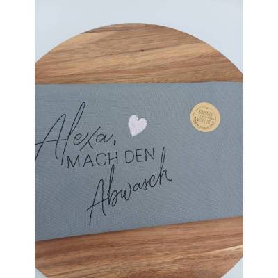Küchenhandtuch Geschirrtuch Alexa Spruch Sprüche