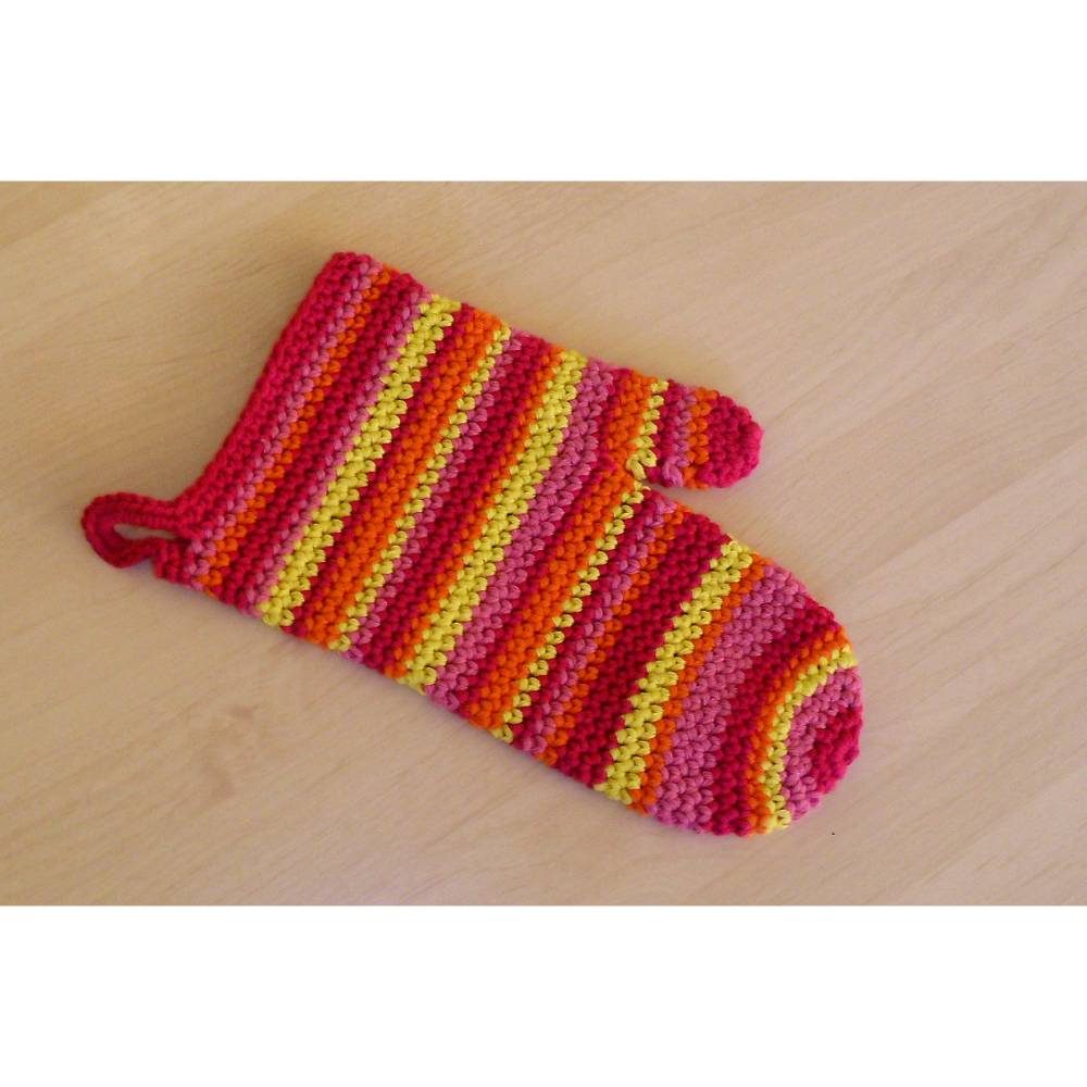 Topflappenpaar und Handschuh Kche Essen Kchendekoration Untersetzer bunte  Topflappen