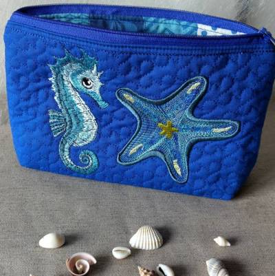 Maritimes Sommerspecial: 10 Stickdateien für 10x10cm – Seepferdchen, Anker & mehr