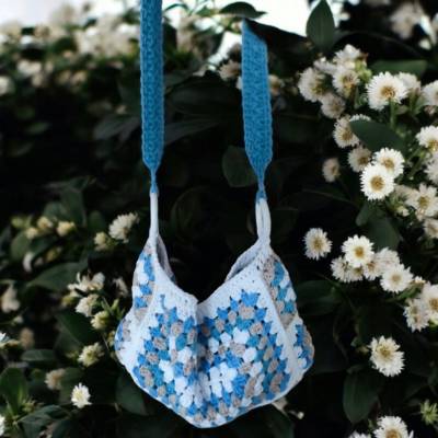 Tasche, gehäkelt, Handarbeit