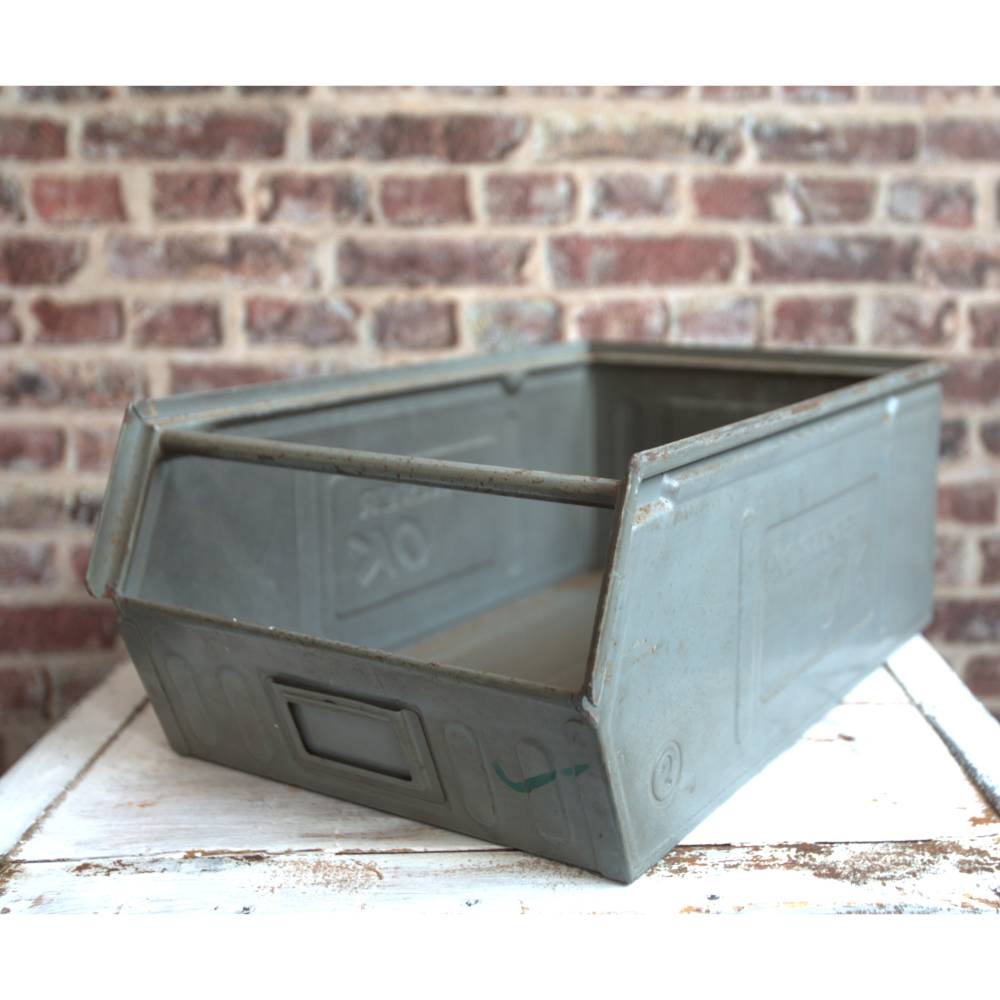 graue Sichtlager Box Mauser Vintage