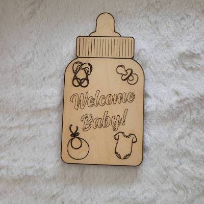 Personalisierte Geldscheinverpackung & Gutscheinverpackung aus Holz zur Geburt – Geschenkidee fürs Baby