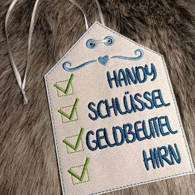 Türschild "Checkliste"