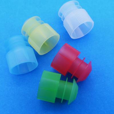 Lamellenstopfen für Gläser + Reagenzgläser, Durchmesser 16 mm,  Kunststoff, Farbwahl