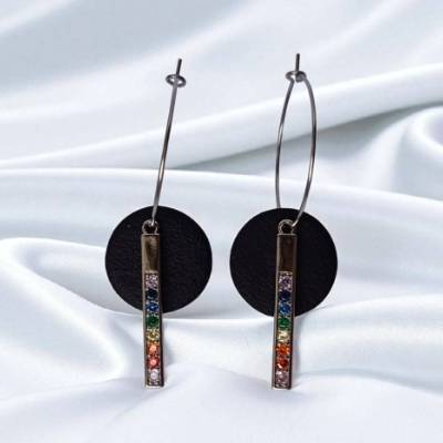 runde Hänger / Polymerohrringe