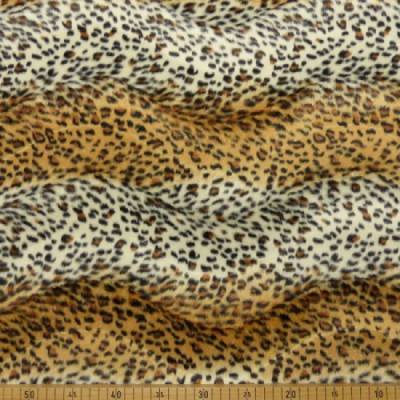 Rest: 1m x 1,50m Fellimitat Leopard klein/hell Fell Plüsch Webpelz (1m/10,-€)