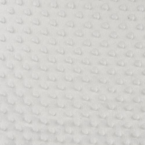 Minky Fleece, Noppenfleece, weiß