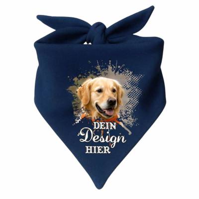 Dreieckstuch Hundehalstuch personalisiert mit deinem Wunschmotiv, individuell bedruckt mit Text, Logo, Foto