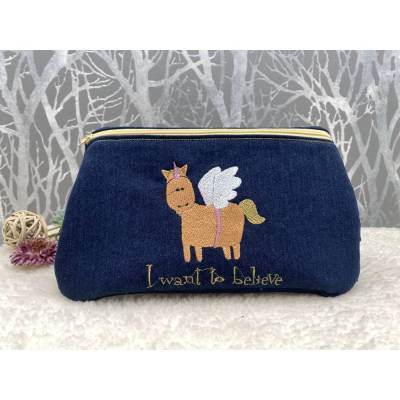 Individuelle Kosmetiktasche nach Wunsch – personalisierte Tasche 24×13 cm