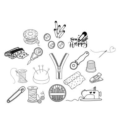 Handmade Handgemacht Nähen Sew Bundle PNG SVG Datei - Download Plotterdatei Plotter File - Nähen Sew - Plotter File 