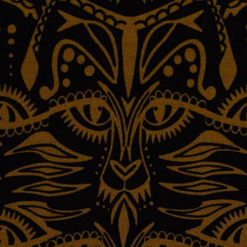 Swafing Canvas Tigerelle by Cherry Picking, schwarz/gold