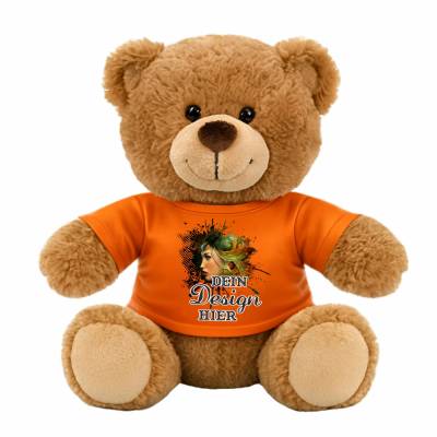 Teddy und Puppen Mini T-Shirt personalisiert mit deinem Wunschdruck, individuell bedruckt mit Text, Logo, Foto