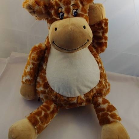 Stofftier Giraffe bestickt verschiedene Texte möglich bestickt verschiedene Texte möglich Bild 1