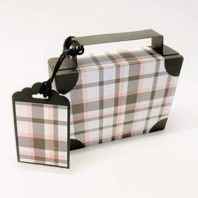 Koffer aus Karton – Handgemachte Geschenkverpackung für Urlaub, Reisegutschein oder Geldgeschenk (12x9x3,5cm)