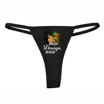 Ladie Tanga Slip personalisiert mit deinem Wunschmotiv, individuell bedruckt mit Text, Logo, Foto