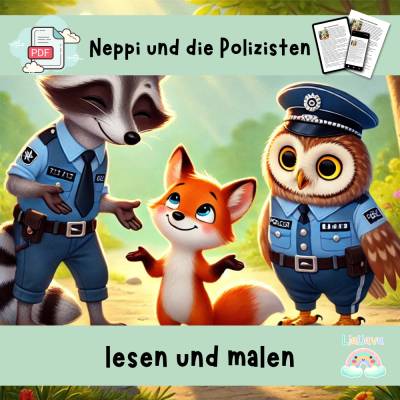 Neppi und die Polizisten - Affirmation - Mutmacher Geschichte zum Vorlesen für Kinder - Angst vor der Polizei