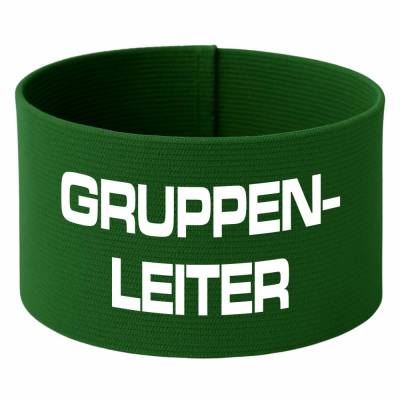 gummielastische Armbinde 10 cm Höhe bedruckt mit GRUPPENLEITER