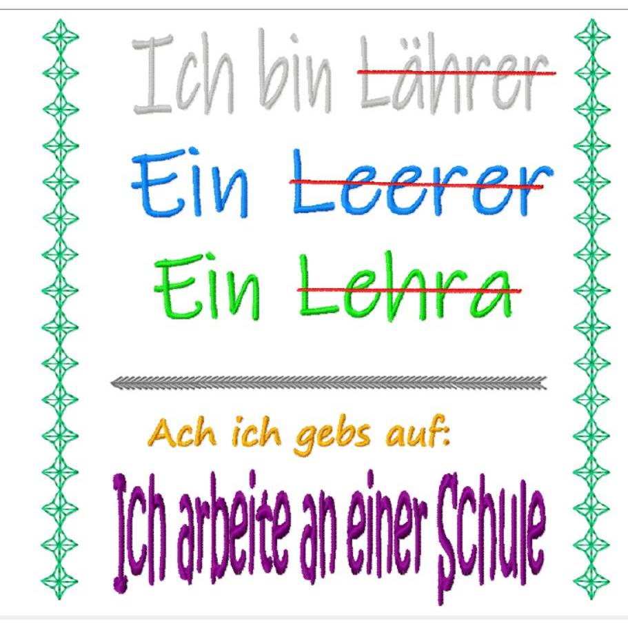 Lehrer Stickdatei von DreamEmbroid – Abschiedsgeschenk für Lehrkräfte, 2 Größen, Sofortdownload Bild 3