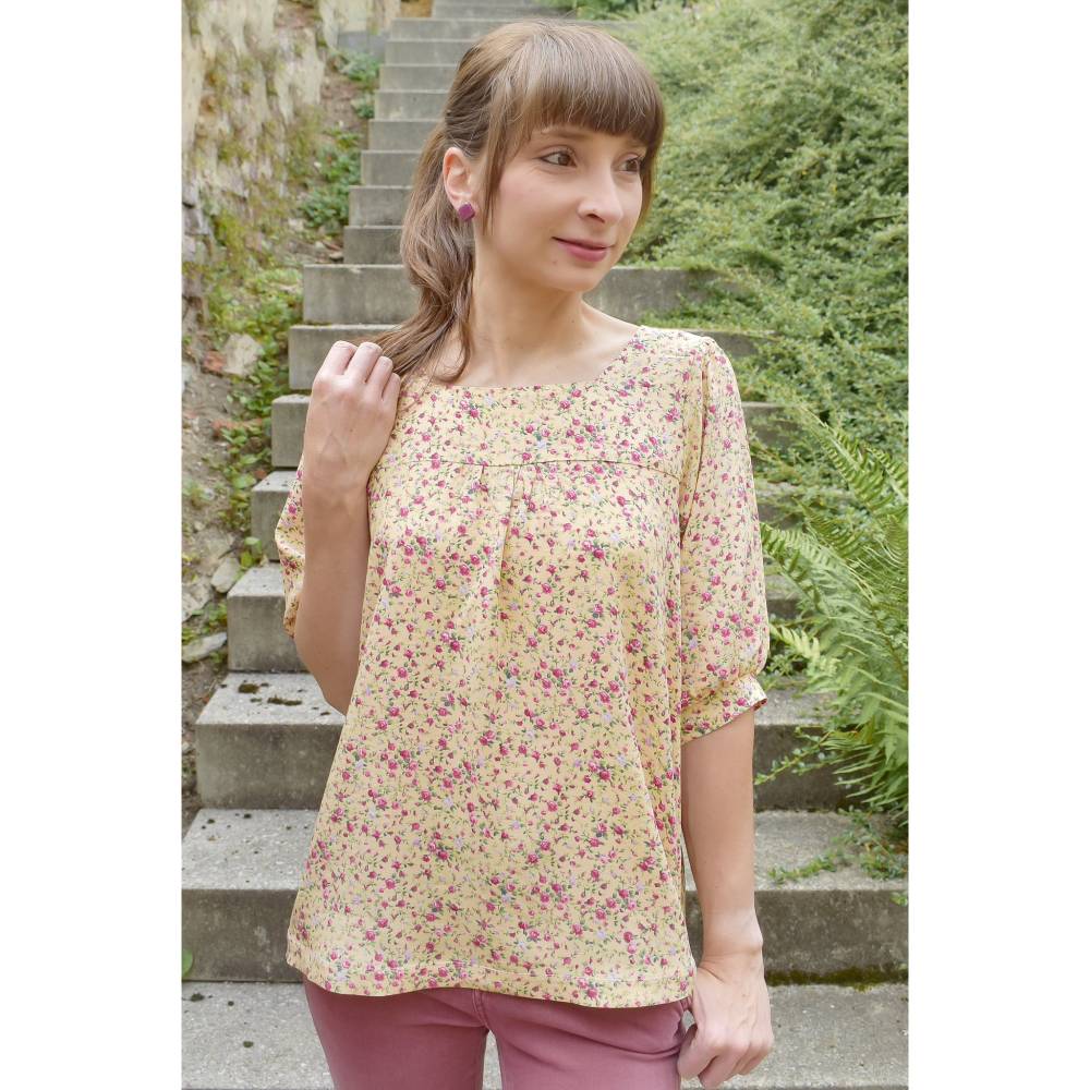 Webbluse Minetta – wenn Webware ein Lieblingsstück wird | luftige Sommerbluse, Gr. 75–122 cm BU Bild 9
