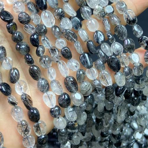 Natürliche Tourmalinquarz Rondellen 6–8 mm • 38 cm | DIY Armband & Halskette | Chakra Schutz  Heil‑Energie Zubehör | Ene