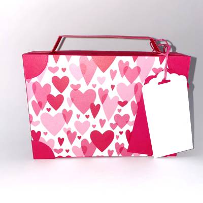 Geschenkverpackung in Kofferoptik aus Karton für ein Geldgeschenk zum Urlaub oder Reisegutschein (18x13,5x3,3 cm)