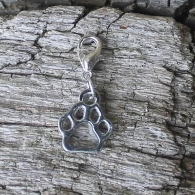 Erinnerungskette oder Schlüsselanhänger Hund mit Hundefell