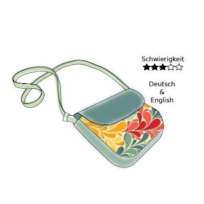 SCHNITTMUSTER Handtasche deutsch und englisch "BAGgy 2.0", DIY Nähprojekt