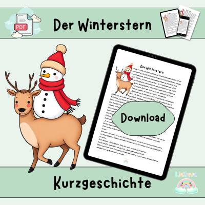 Der Winterstern - Affirmation - Mutmacher Geschichte zum Vorlesen für Kinder - Freundschaft, Mut und Zusammenhalt