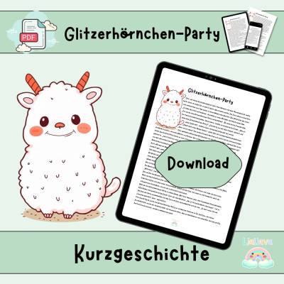 Glitzerhörnchen-Party - Affirmation - Mutmacher Geschichte zum Vorlesen für Kinder - Freundschaft und Selbstvertrauen