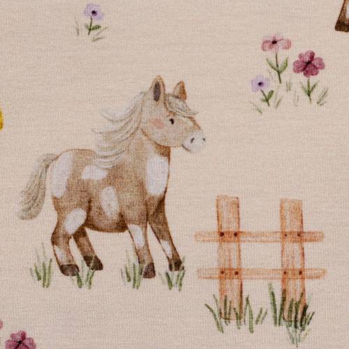 SWAFING • Baumwolljersey Pferde - Farm by Christiane Zielinski - 50cm