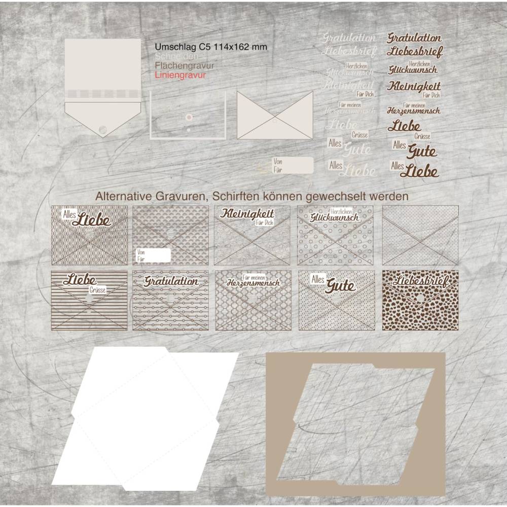 *Umschlag (C5) * Laser- und Plotterdatei Bild 1