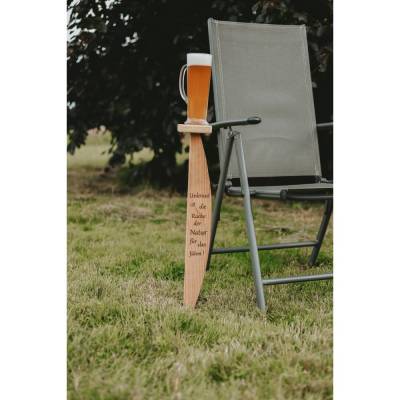 Der personalisierte Getränkeständer aus Holz – Dein Mini - Tisch für Hof und Garten