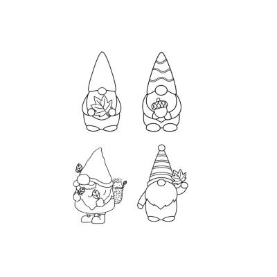 Herbst Zwerge Autumn Gnomes Bundle PNG SVG Datei - Download Plotterdatei Plotter File - Herbst Kürbis Blätter Wald 
