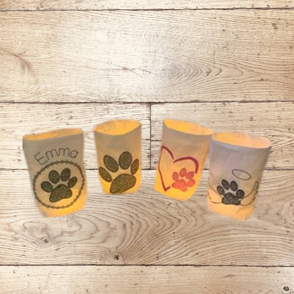 Stickdatei Lichtbeutel Tier Hund Katze Lichtbeutel Set 763 Bild 1