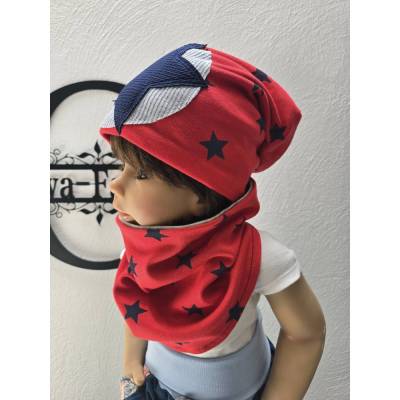 Kinder Beanie Set | 51-55cm | Handmade | Übergang | Frühling Herbst | Mütze & Loop