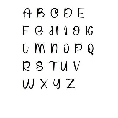 Kreuzstich Vorlage Alphabet Groß- und Kleinbuchstaben und Zahlen für Handstickerei
