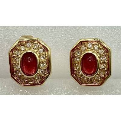 Elegante Ohrringe Clips von Christian Dior – Vintage Schmuck signiert