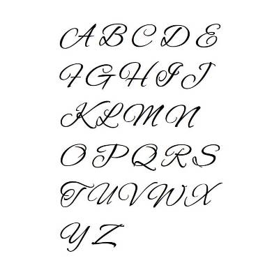 Kreuzstich Vorlage Alphabet Druckschrift Groß- und Kleinbuchstaben für Handstickerei