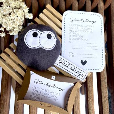 Glücksdings – Dein handgemachter Glücksbringer & Mutmacher. Perfekt für die Abi Prüfung. Auch mit Wunschname möglich.