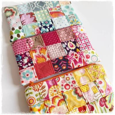 Stifte Mäppchen * Ideal für die Handtasche * Federmäppchen * Stifte Etui * Schminktasche * Patchwork