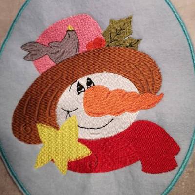 Dreamembroid "Snowy" Schneemann Stickdatei – 3 Größen, vielseitig & winterlich