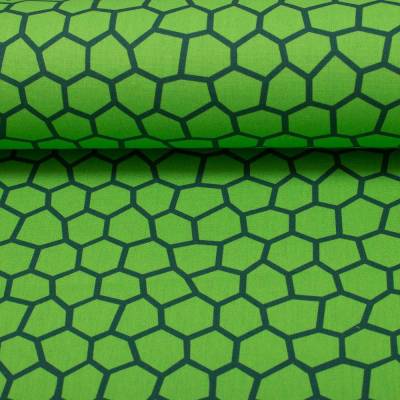 Baumwoll Webware Tim Mosaik kiwigrün – Hochwertiger Baumwollstoff Swafing