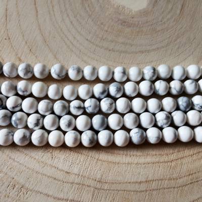 Howlith Perlen 8 mm Strang