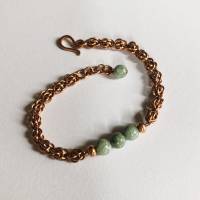 Kupfer-Armband, Chainmaille-Webart 