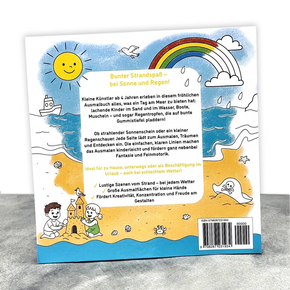 Ferien am Meer - Das kreative Malbuch für Kinder ab 4 Jahren mit über 50 sommerlichen Ausmalbildern Bild 2