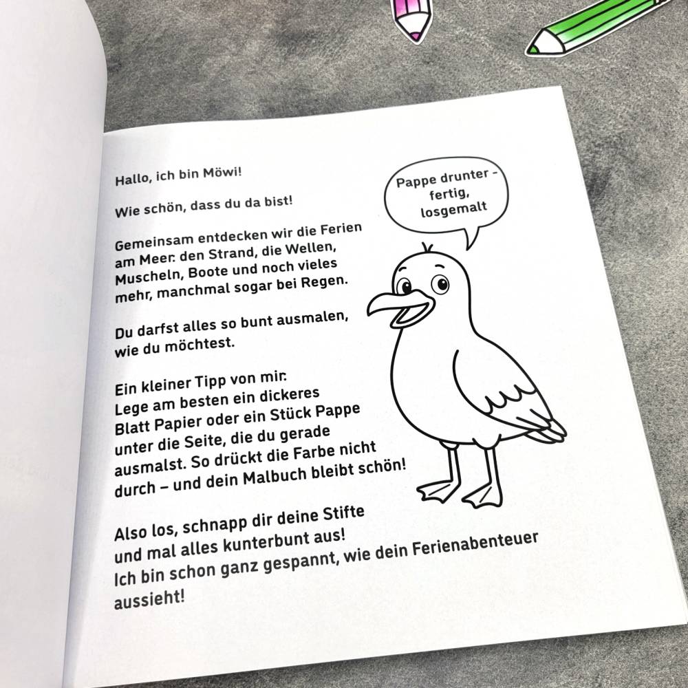 Ferien am Meer - Das kreative Malbuch für Kinder ab 4 Jahren mit über 50 sommerlichen Ausmalbildern Bild 3